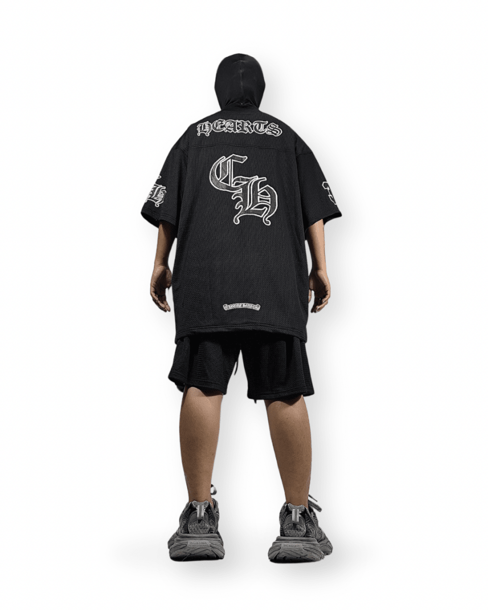 CHROME HEARTS MESH STADIUM FOOTBALL SHORT - VAULT