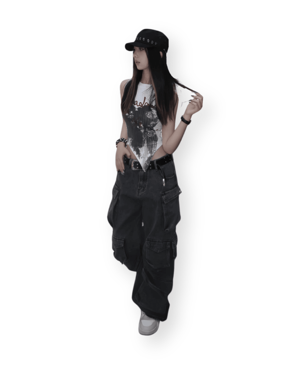 SKULL RIVET COTTON SNAPBACK CAP - VAULT