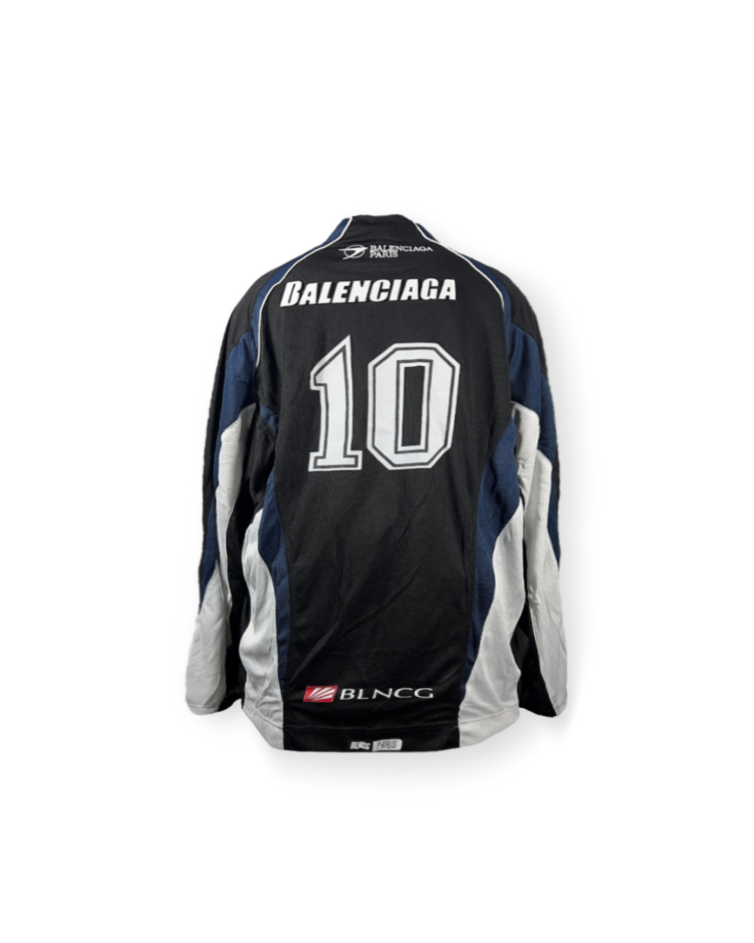 BALENCIAGA SS22 HOCKEY PANELLED LONG-SLEEVE