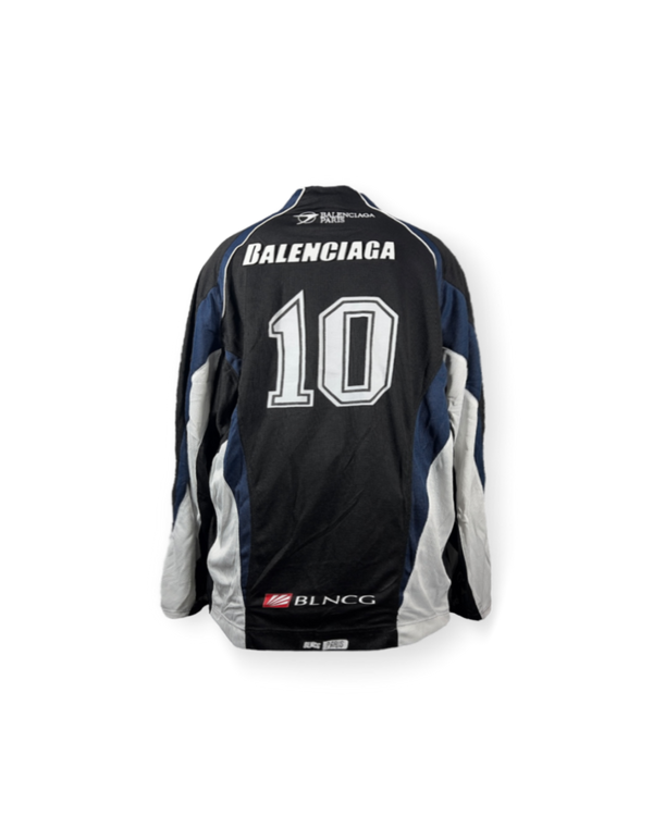 BALENCIAGA SS22 HOCKEY PANELLED LONG-SLEEVE