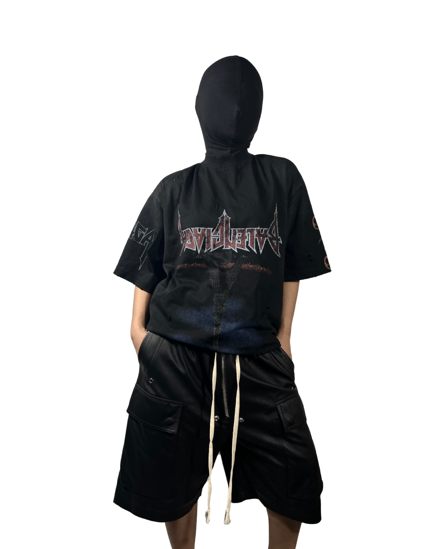 BALENCIAGA PARIS MOON UPSIDE DOWN TEE