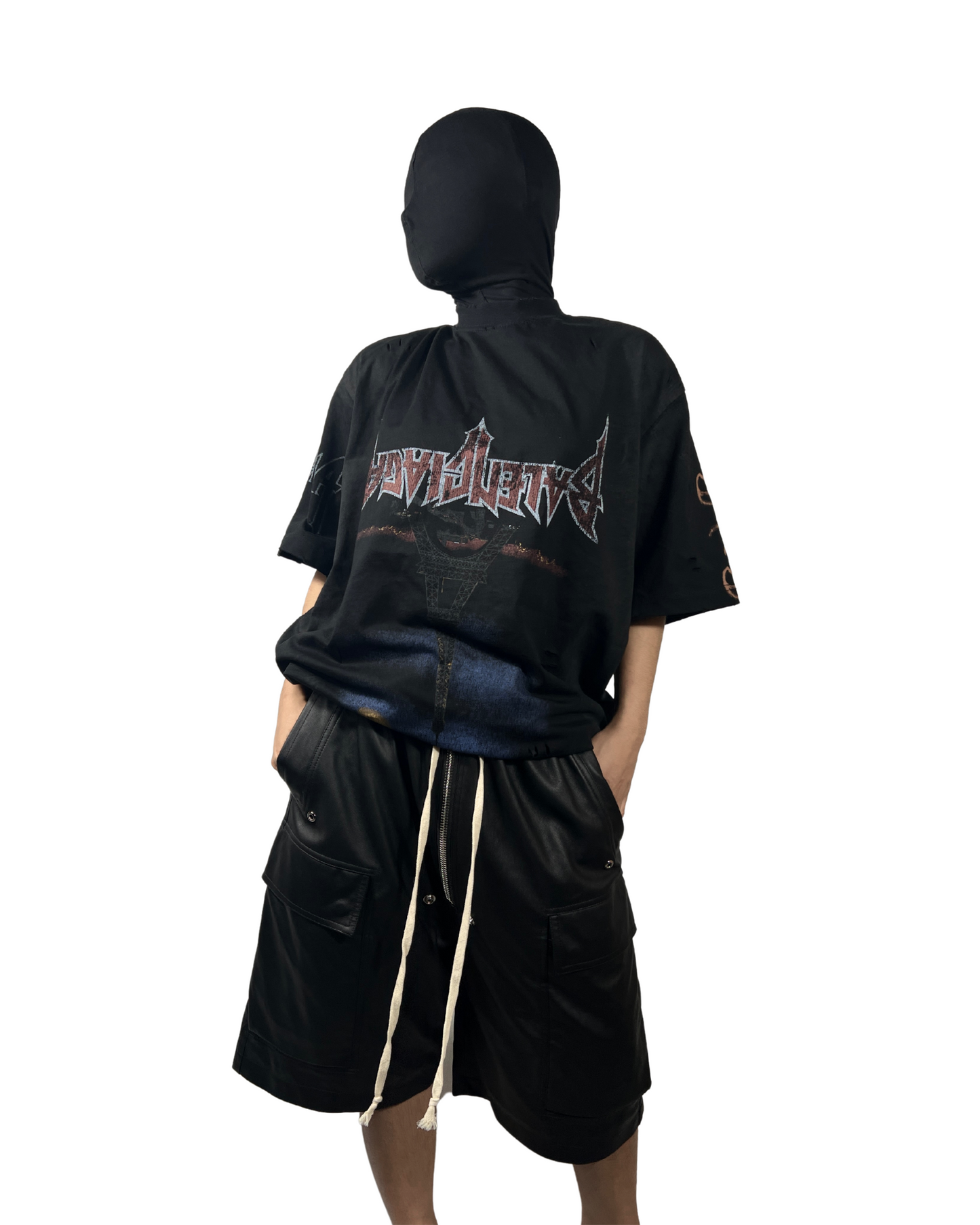 BALENCIAGA PARIS MOON UPSIDE DOWN TEE