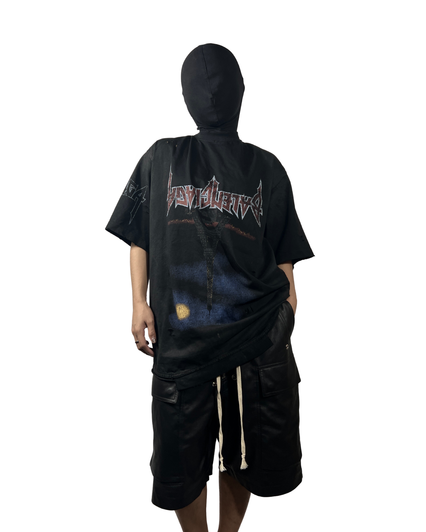 BALENCIAGA PARIS MOON UPSIDE DOWN TEE