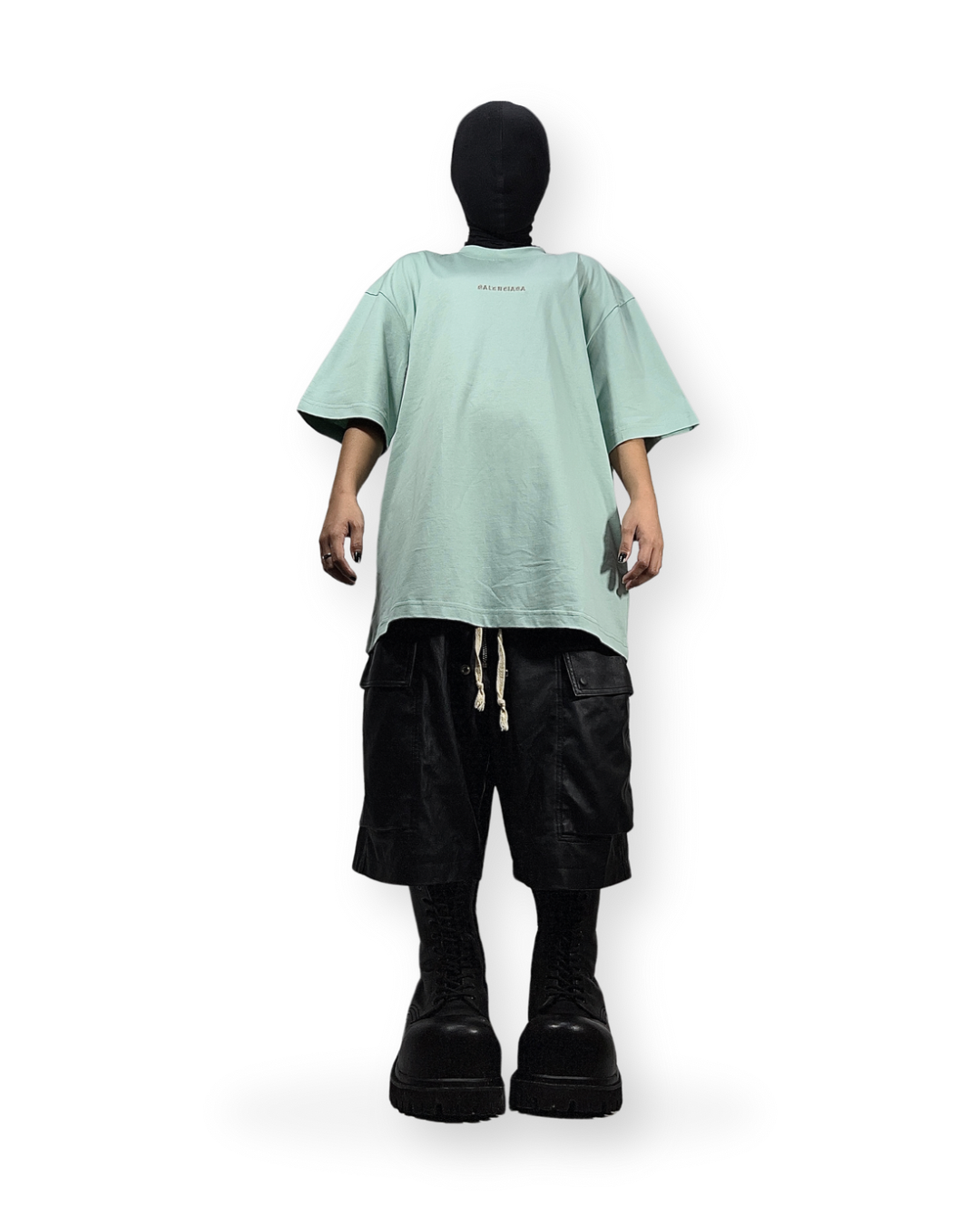BALENCIAGA SS22 EMBROIDERED LOGO TEE