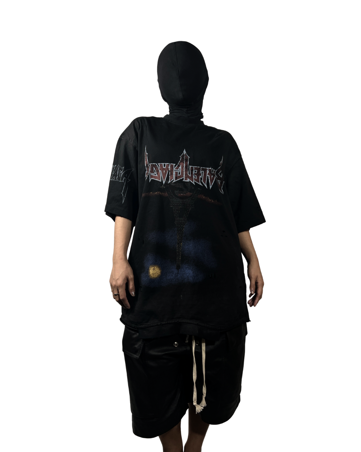 BALENCIAGA PARIS MOON UPSIDE DOWN TEE