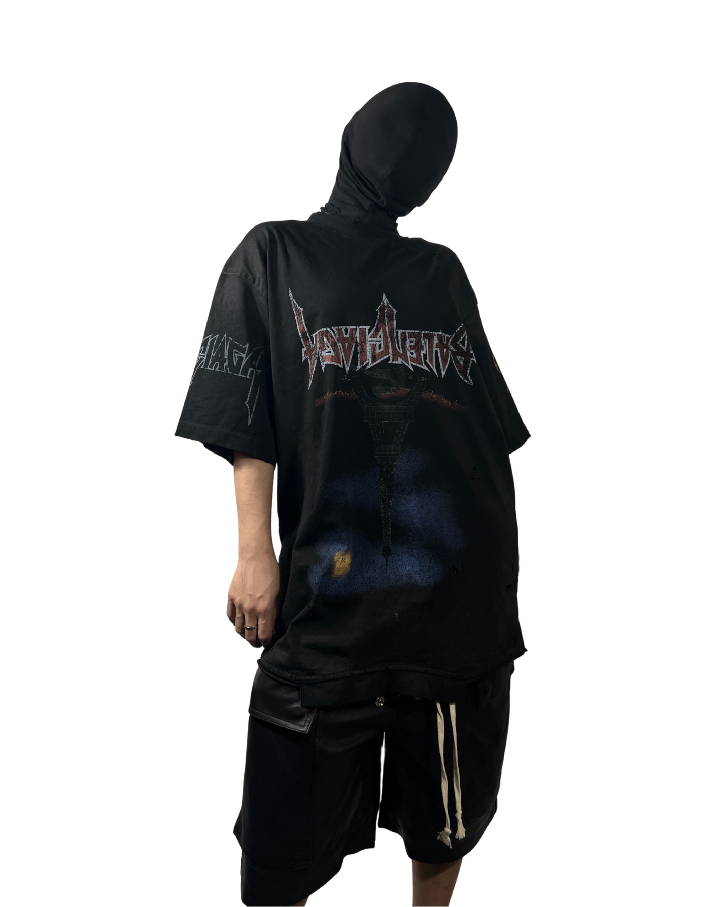 BALENCIAGA PARIS MOON UPSIDE DOWN TEE