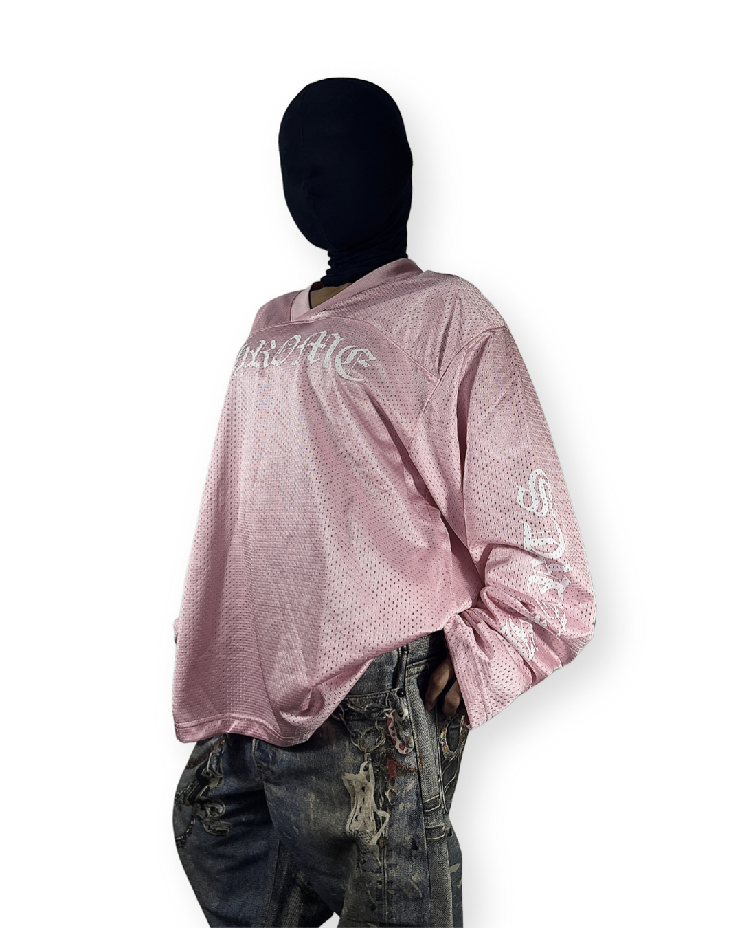 CHROME HEARTS "LOVE YOU" MESH LONG SLEEVE