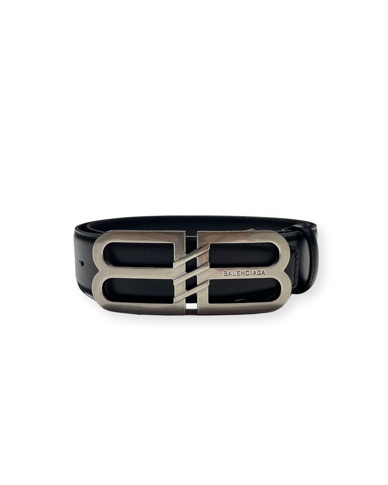 BALENCIAGA "BB SIGNATURE" LEATHER BELT