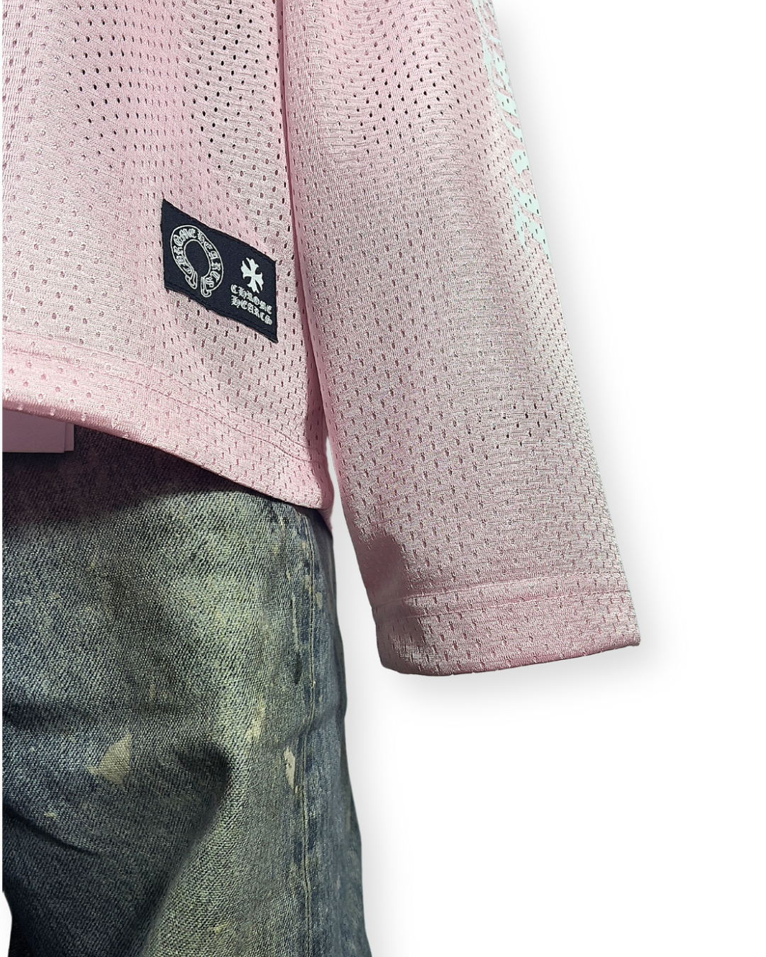 CHROME HEARTS "LOVE YOU" MESH LONG SLEEVE