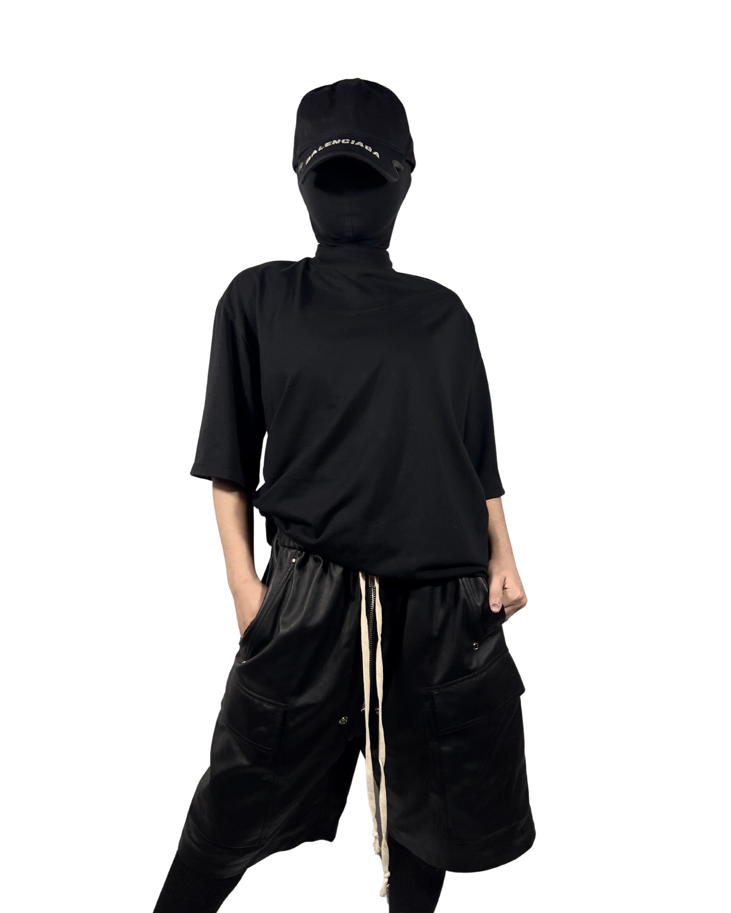 BALENCIAGA NOTCH LOGO VISOR CAP