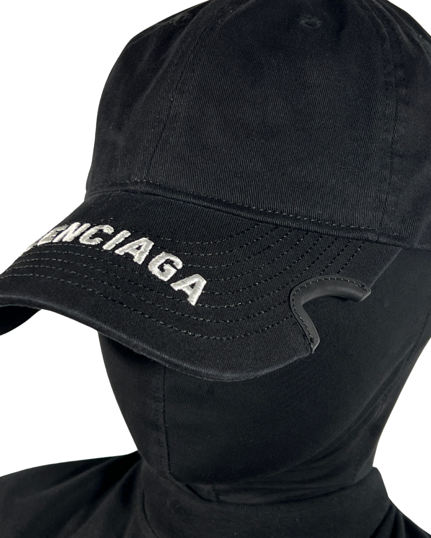 BALENCIAGA NOTCH LOGO VISOR CAP