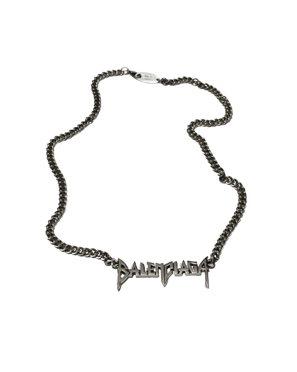 BALENCIAGA TYPO NECKLACE