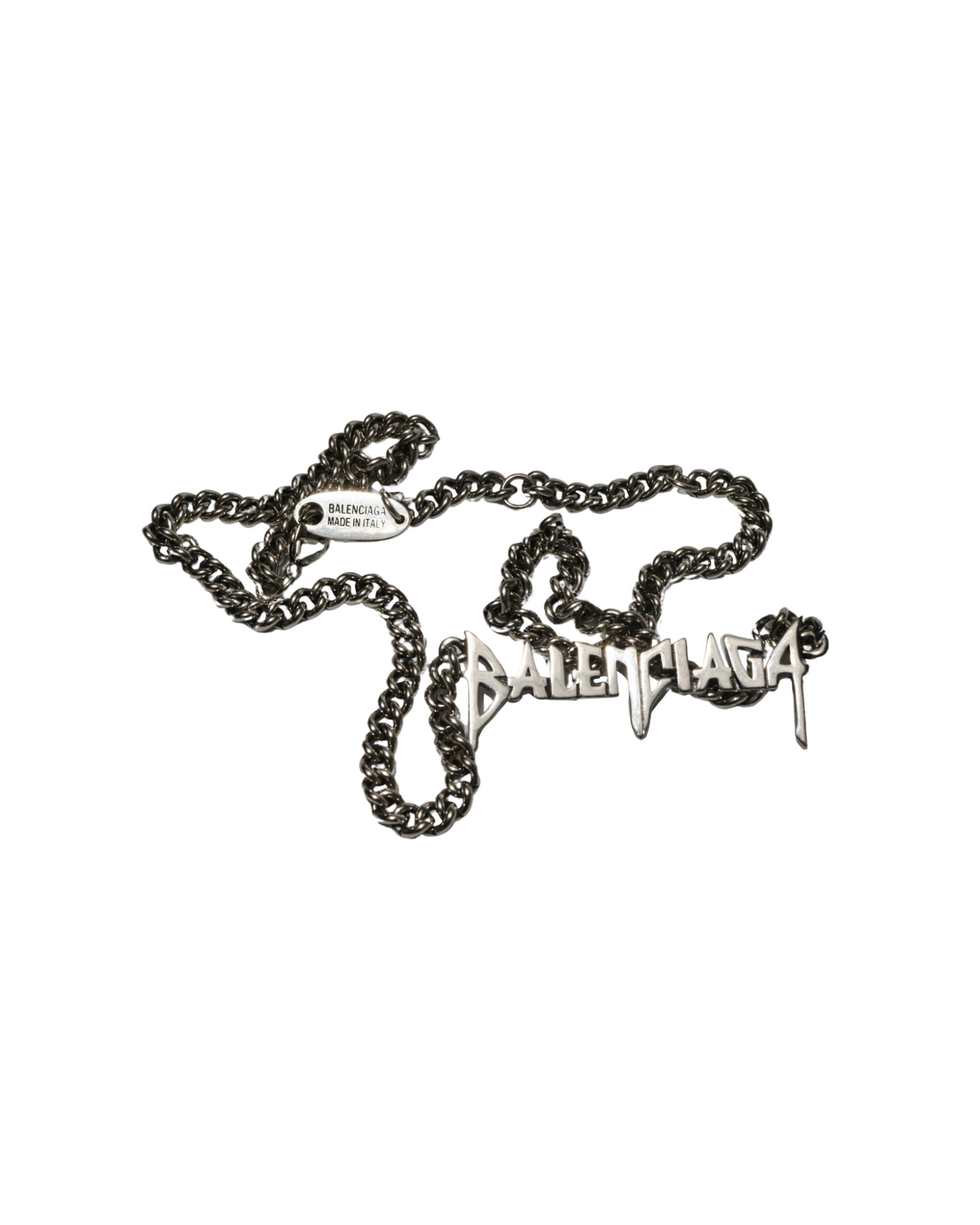 BALENCIAGA TYPO NECKLACE