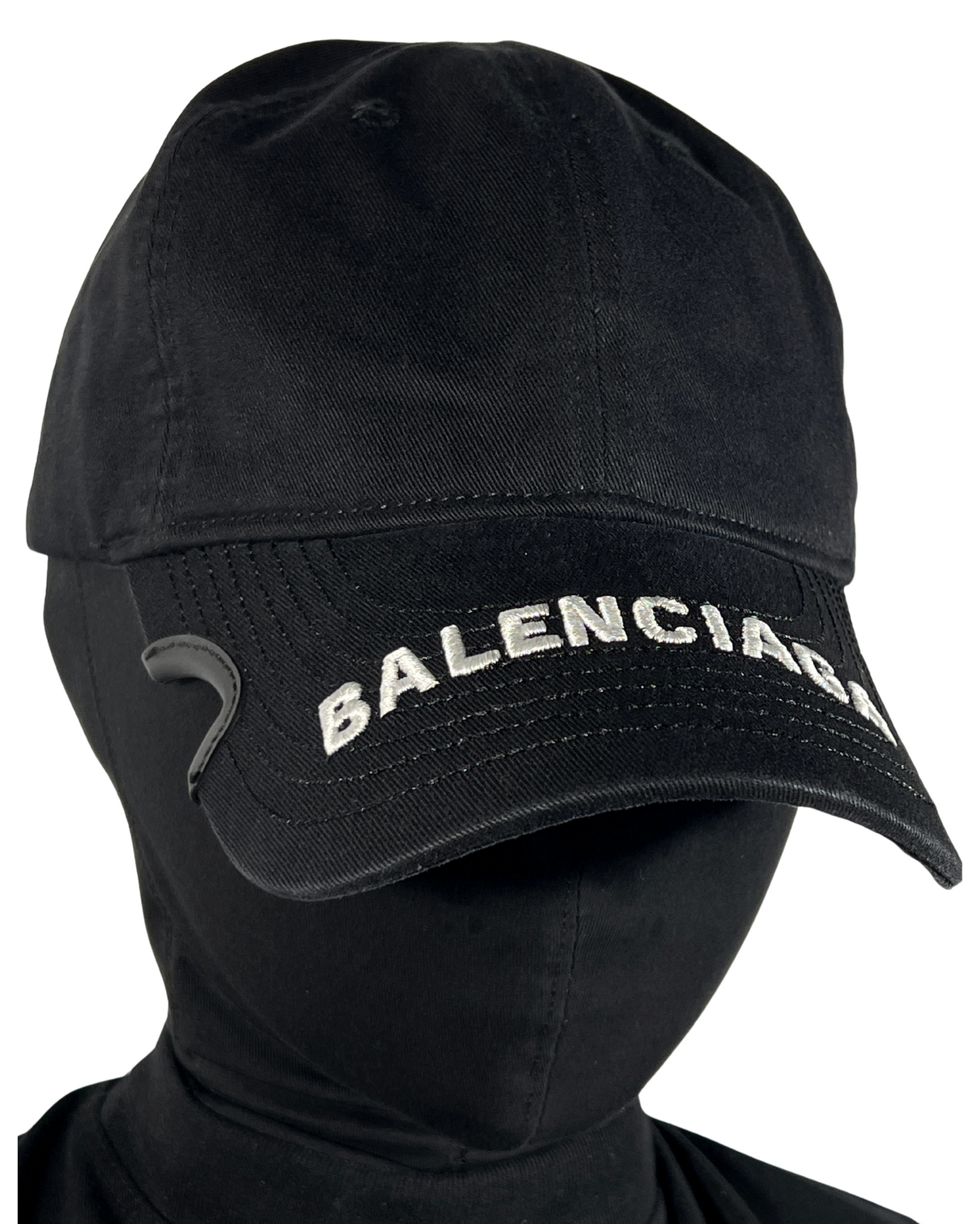BALENCIAGA NOTCH LOGO VISOR CAP