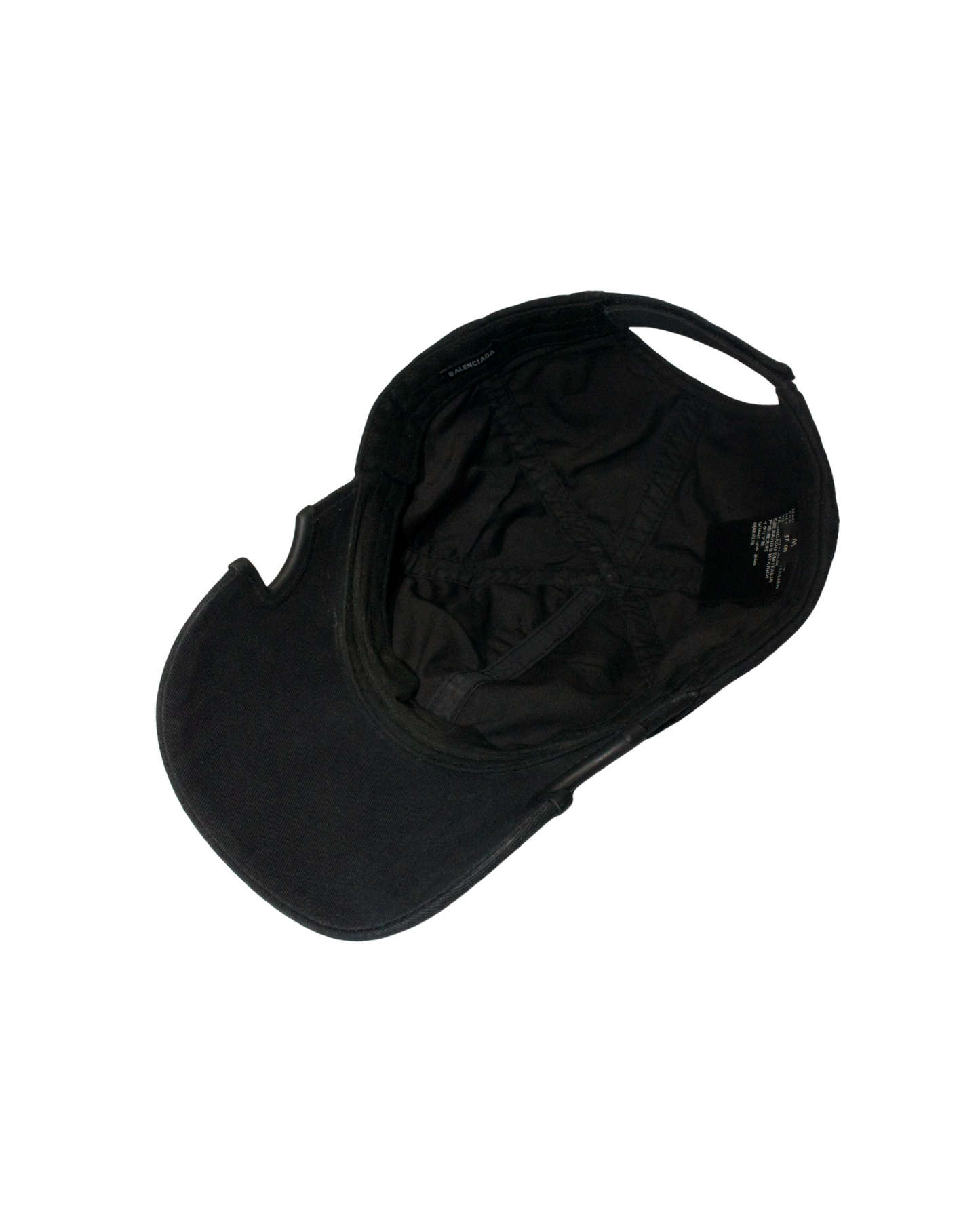 BALENCIAGA NOTCH LOGO VISOR CAP