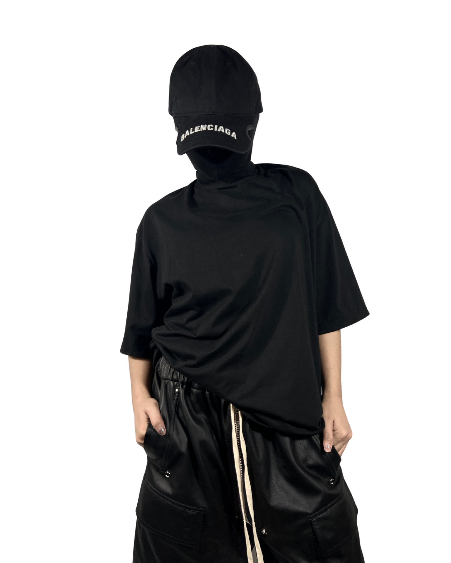 BALENCIAGA NOTCH LOGO VISOR CAP