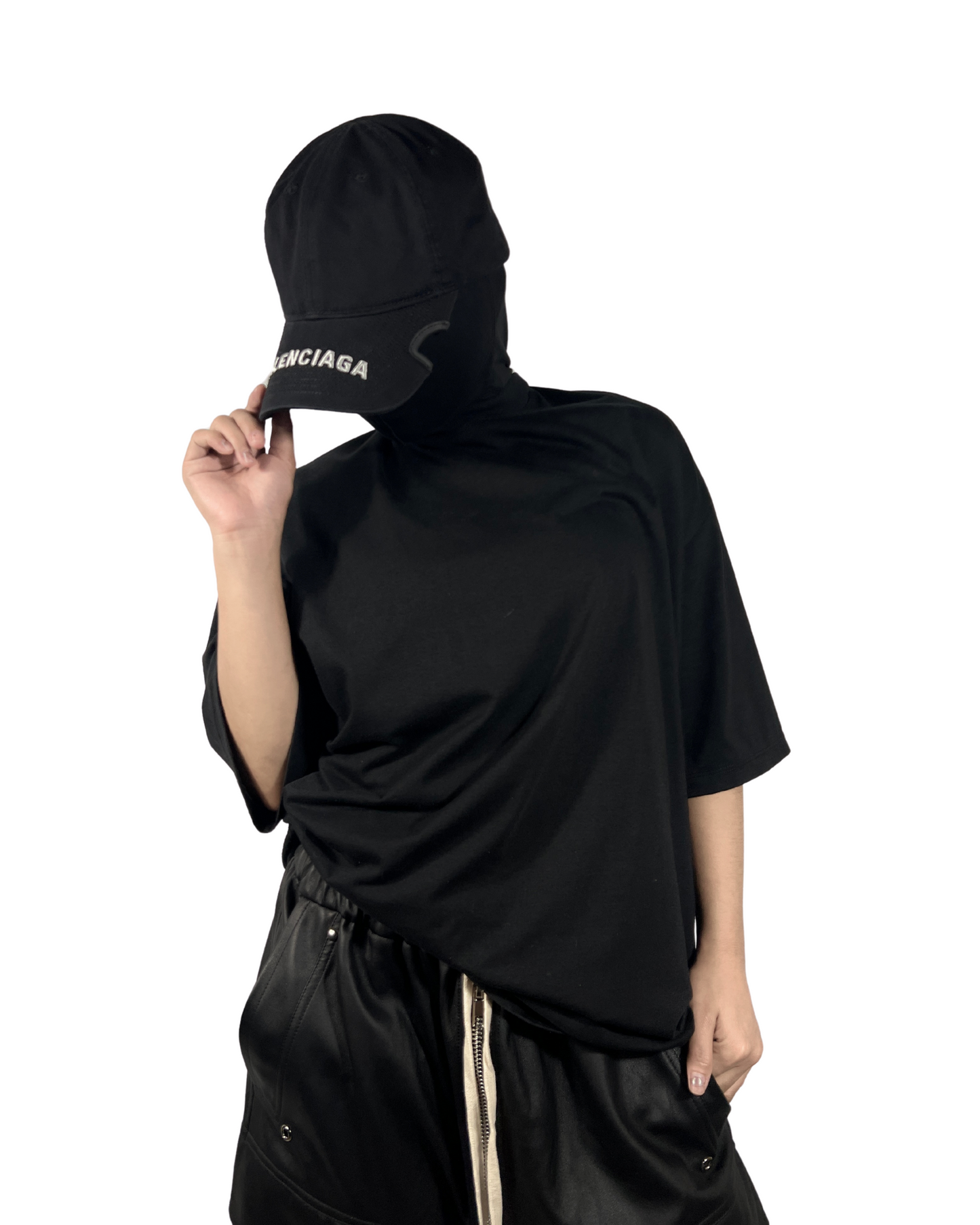 BALENCIAGA NOTCH LOGO VISOR CAP