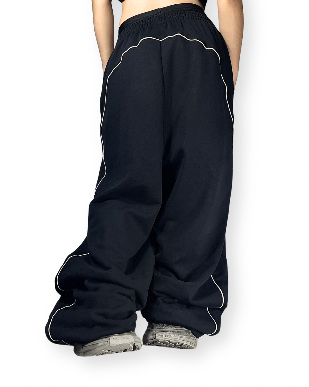 BALENCIAGA FW21 "PARIS SOCCER" EMBROIDERED SWEATPANTS