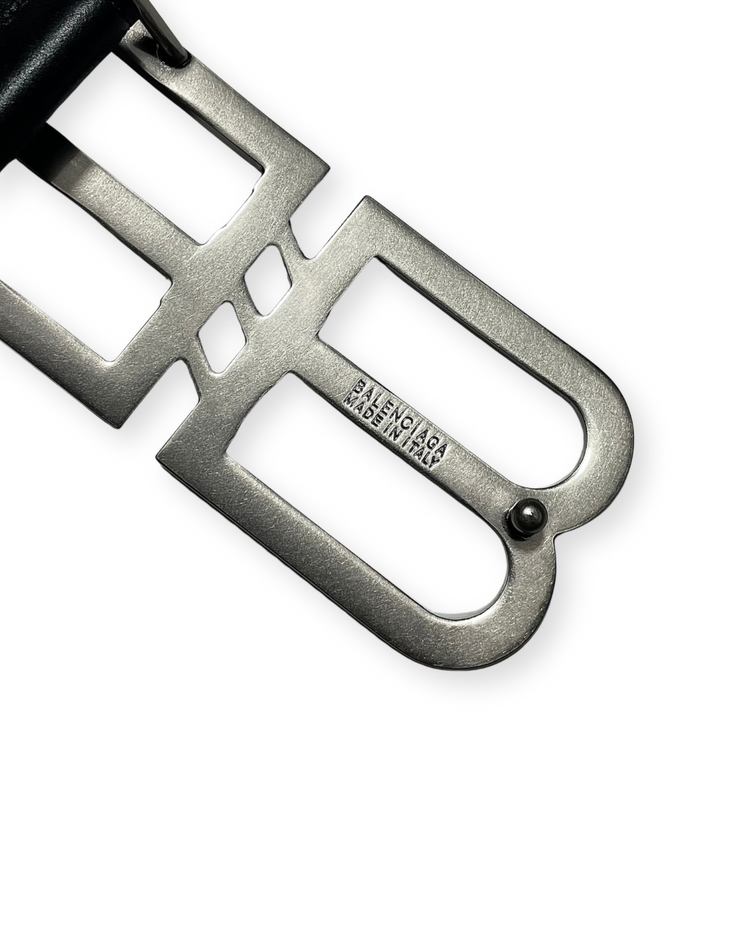 BALENCIAGA "BB SIGNATURE" LEATHER BELT