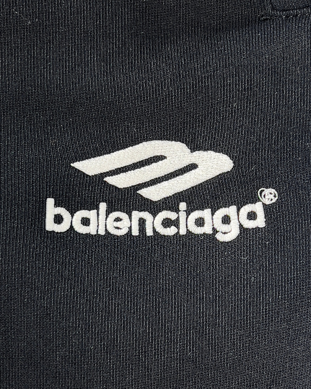 BALENCIAGA FW21 "PARIS SOCCER" EMBROIDERED SWEATPANTS