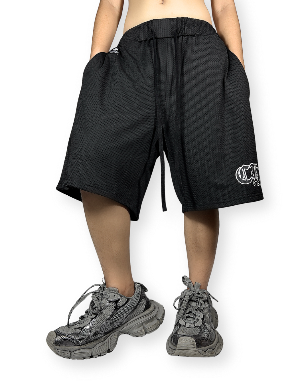 CHROME HEARTS MESH STADIUM FOOTBALL SHORT