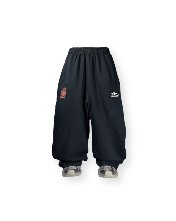 BALENCIAGA FW21 "PARIS SOCCER" EMBROIDERED SWEATPANTS