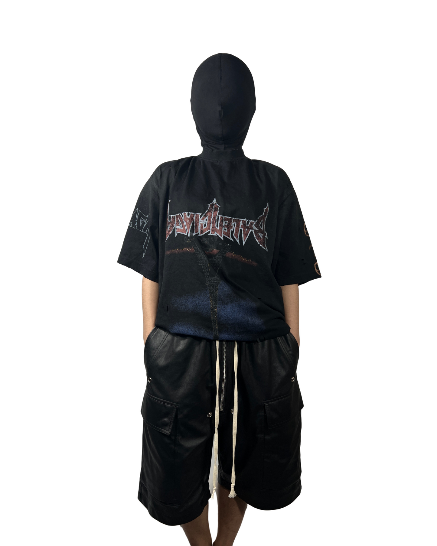 BALENCIAGA PARIS MOON UPSIDE DOWN TEE