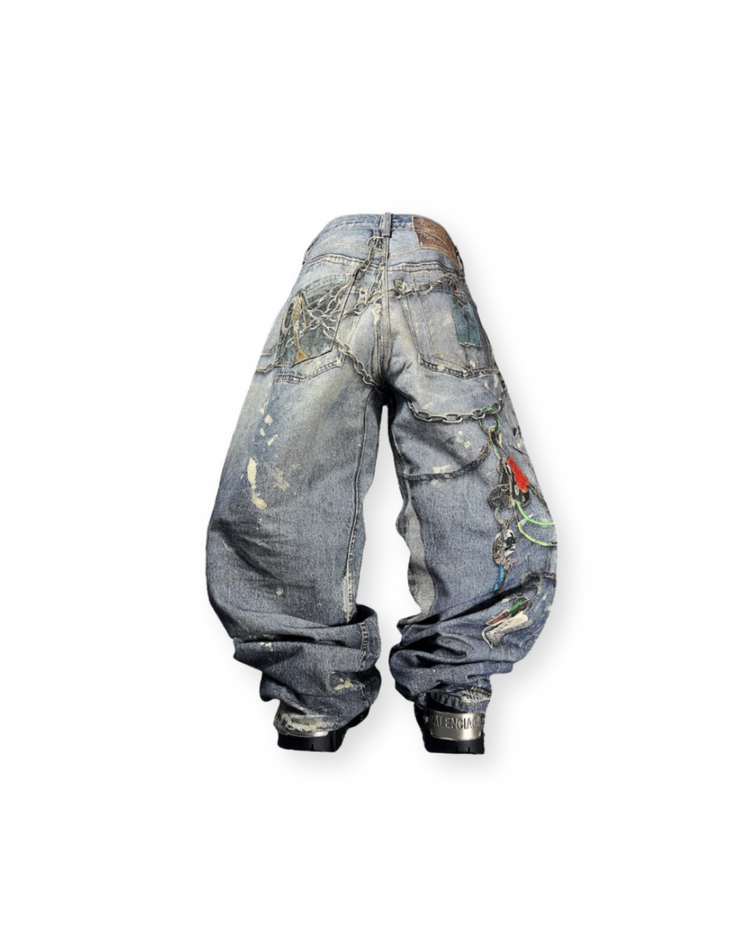 ACNE STUDIOS FW22 3D PRINTED VINTAGE JEANS