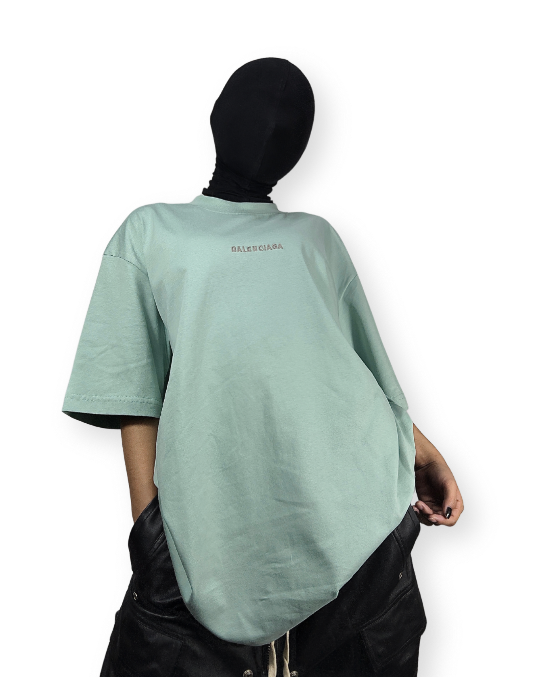 BALENCIAGA SS22 EMBROIDERED LOGO TEE