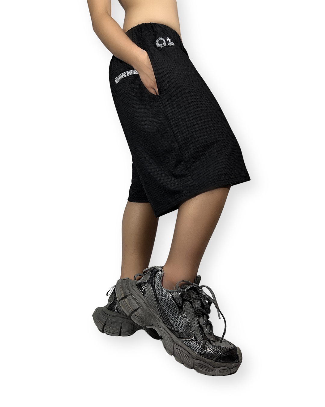 CHROME HEARTS MESH STADIUM FOOTBALL SHORT