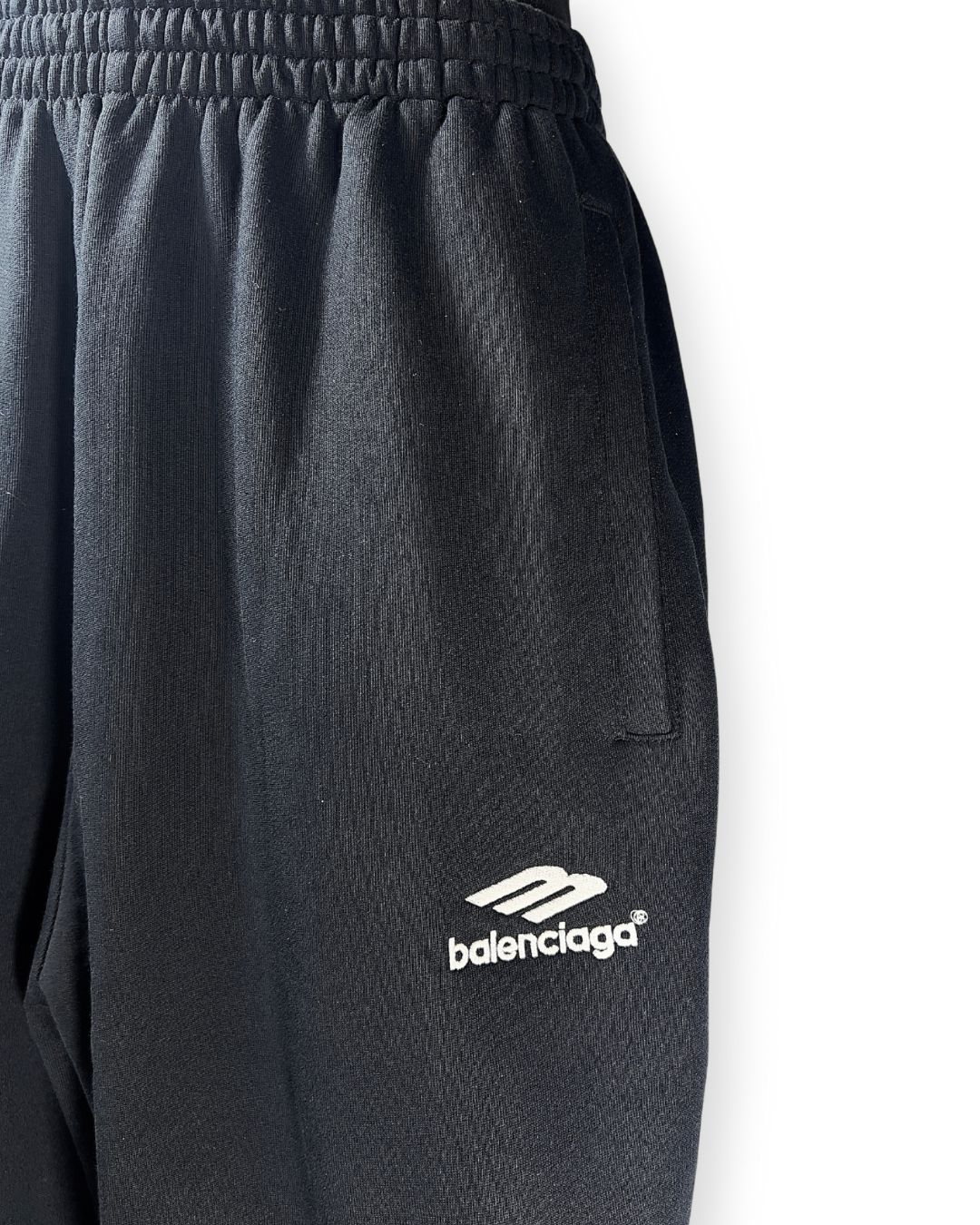 BALENCIAGA FW21 "PARIS SOCCER" EMBROIDERED SWEATPANTS