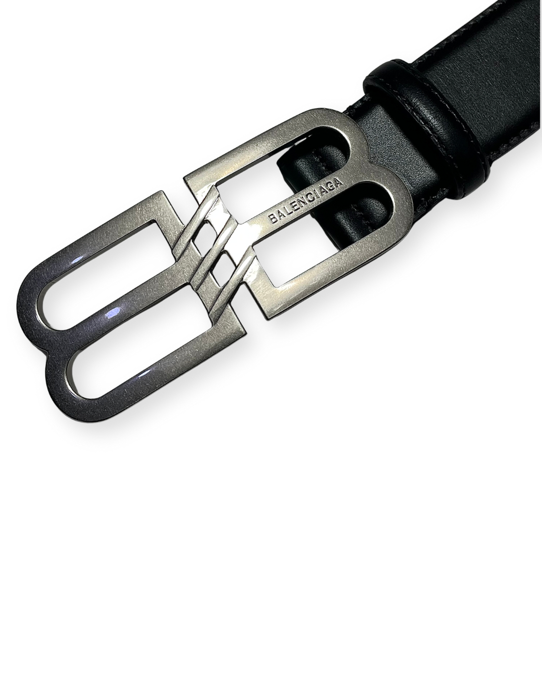 BALENCIAGA "BB SIGNATURE" LEATHER BELT