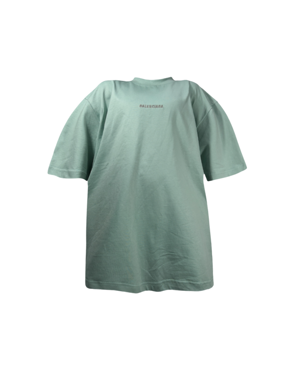 BALENCIAGA SS22 EMBROIDERED LOGO TEE