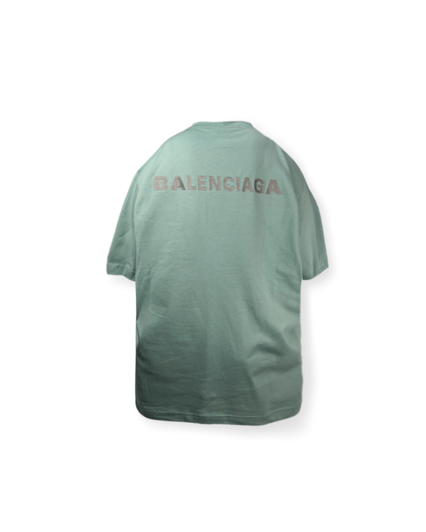 BALENCIAGA SS22 EMBROIDERED LOGO TEE