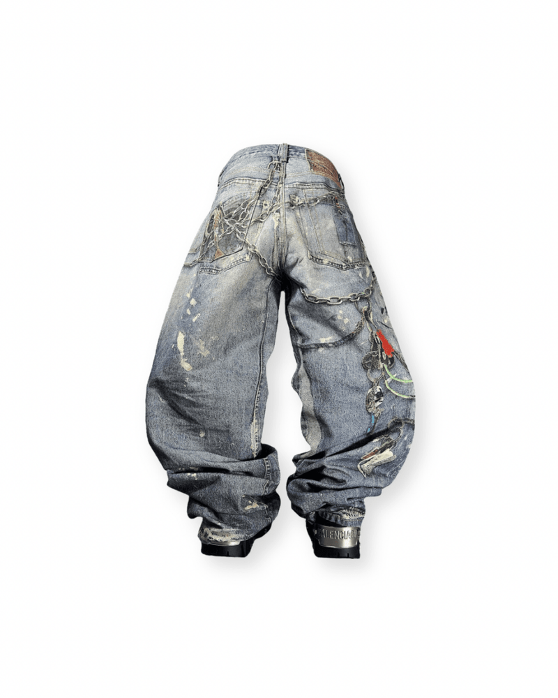 ACNE STUDIOS FW22 3D PRINTED VINTAGE JEANS - VAULT