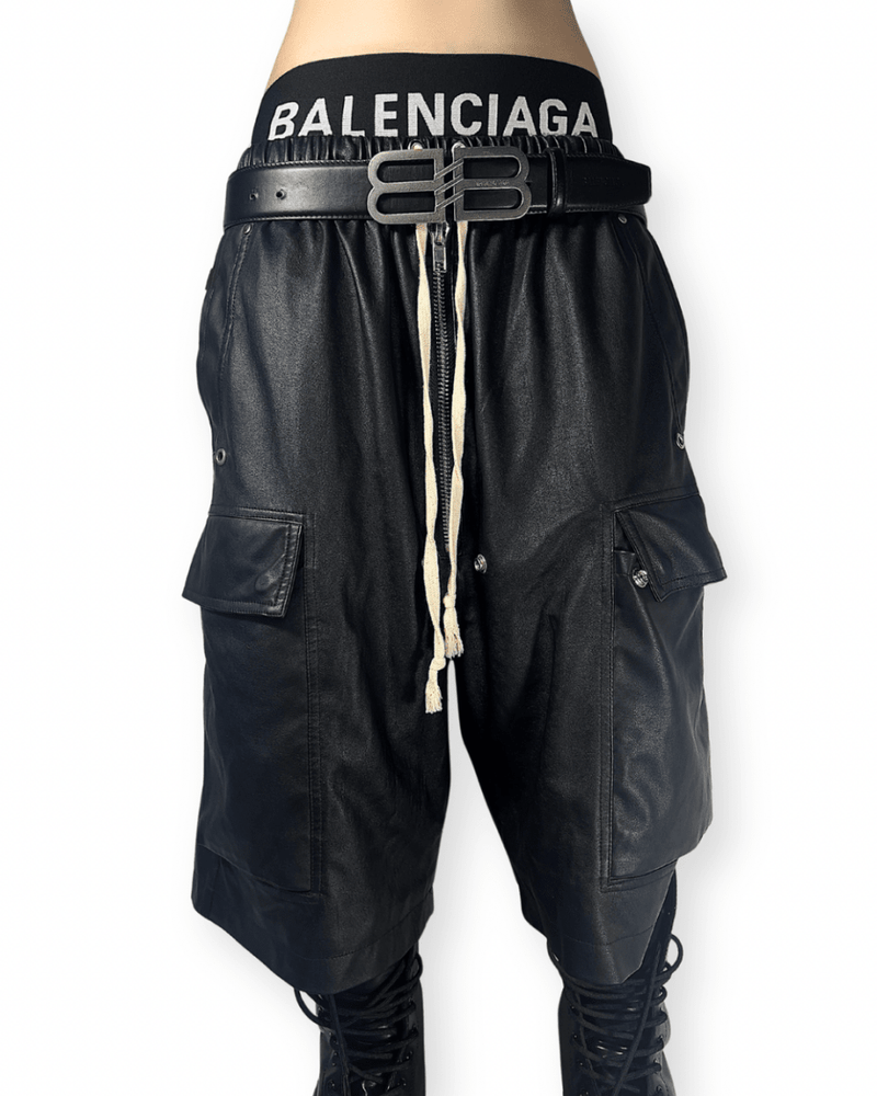 BALENCIAGA "BB SIGNATURE" LEATHER BELT - VAULT