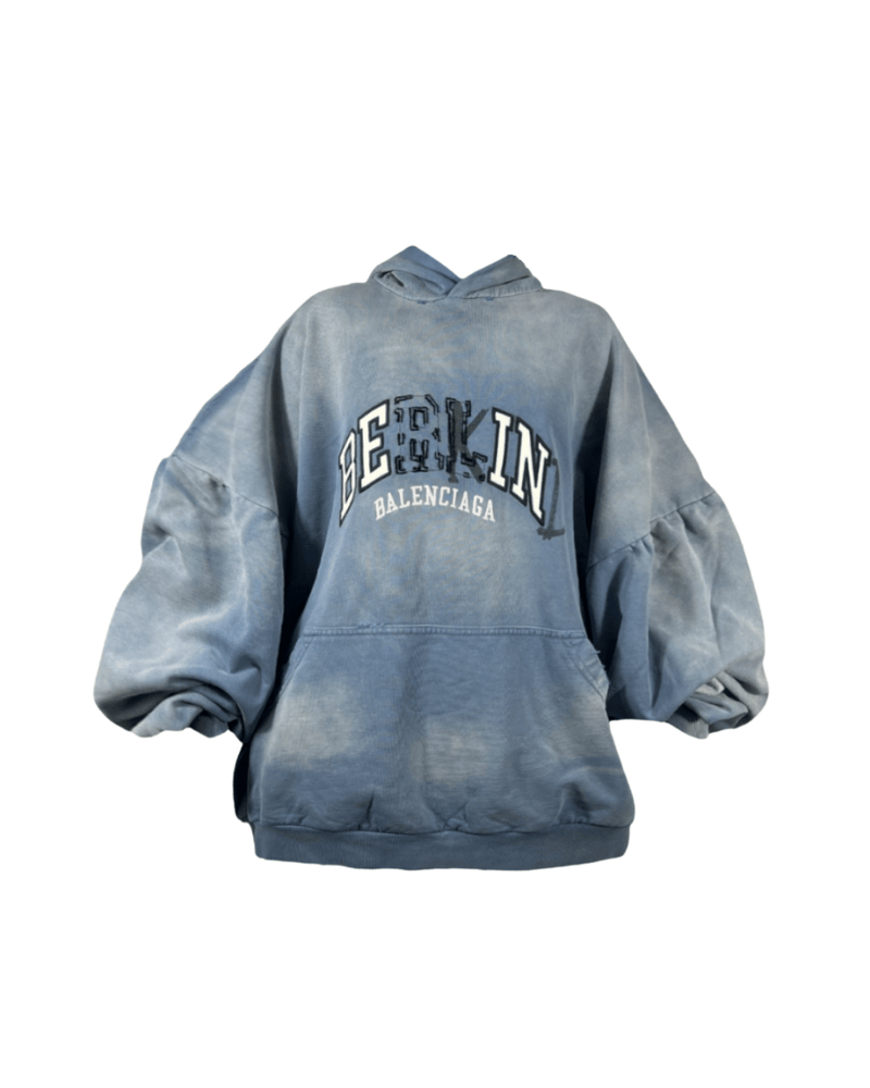 BALENCIAGA FW21 "BE KIND" DISTORTED LOGO HOODIE - VAULT