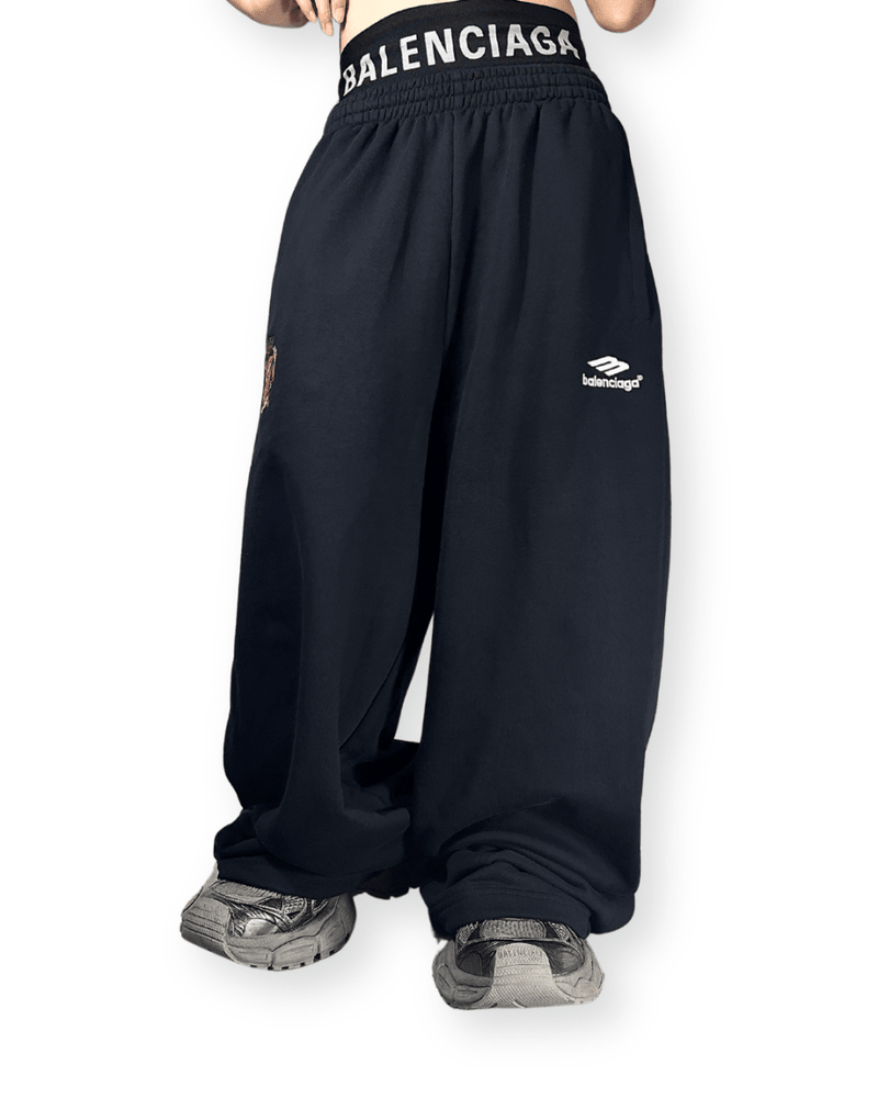 BALENCIAGA FW21 "PARIS SOCCER" EMBROIDERED SWEATPANTS - VAULT