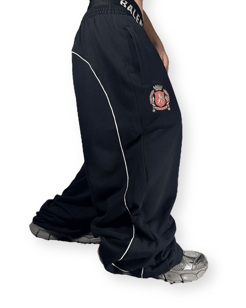 BALENCIAGA FW21 "PARIS SOCCER" EMBROIDERED SWEATPANTS - VAULT