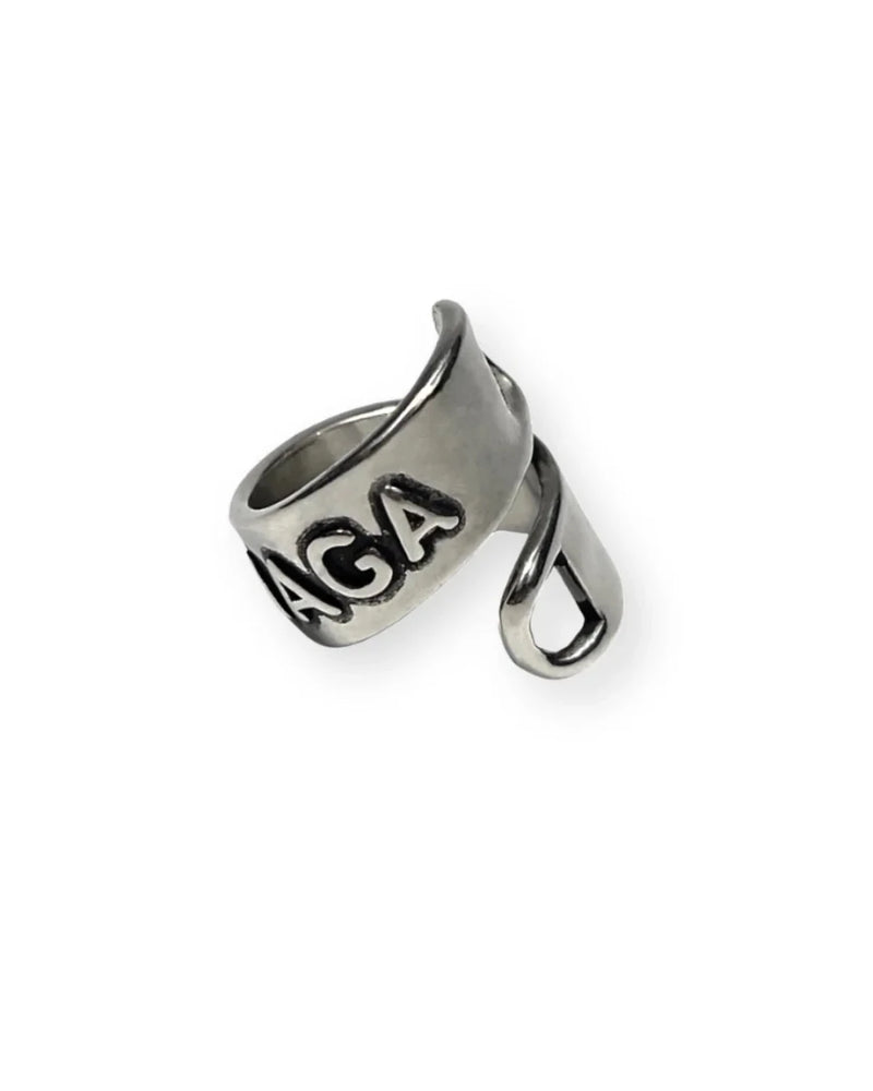 BALENCIAGA SS22 LOGO GOURMETTE RING (GIFT) - VAULT