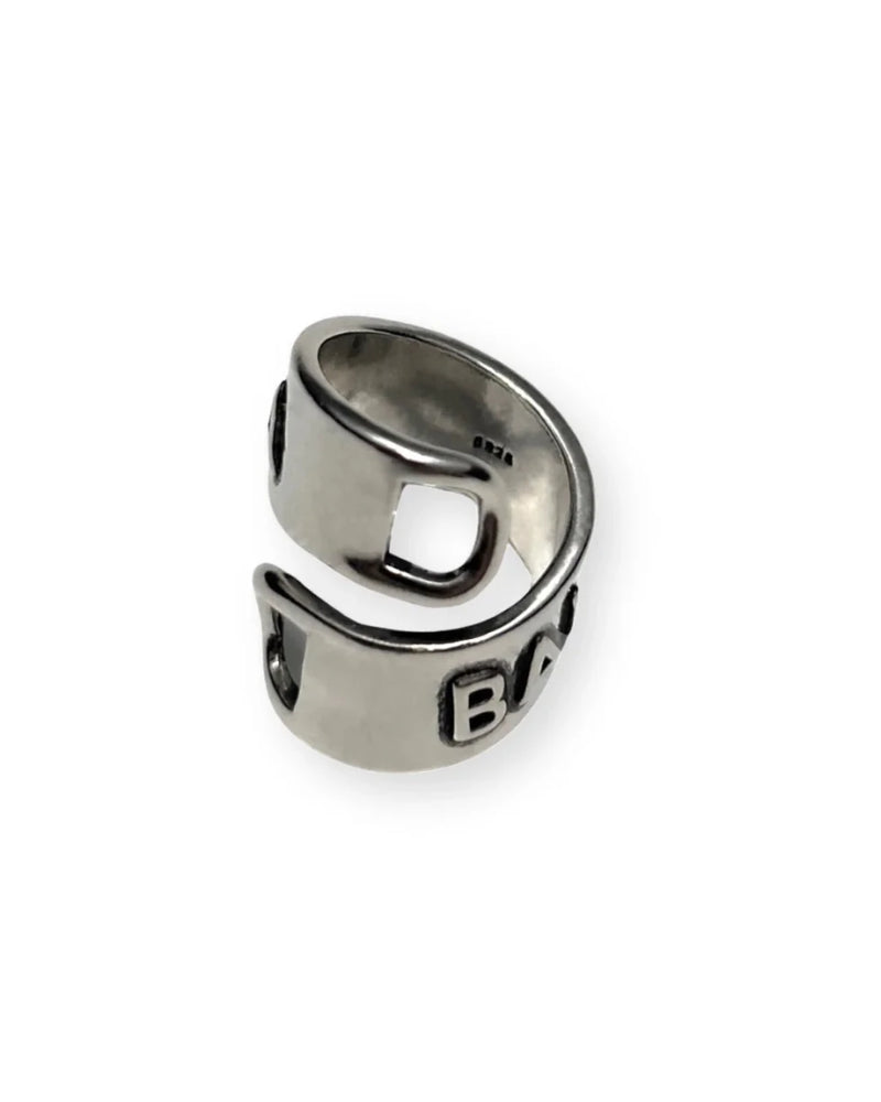 BALENCIAGA SS22 LOGO GOURMETTE RING (GIFT) - VAULT