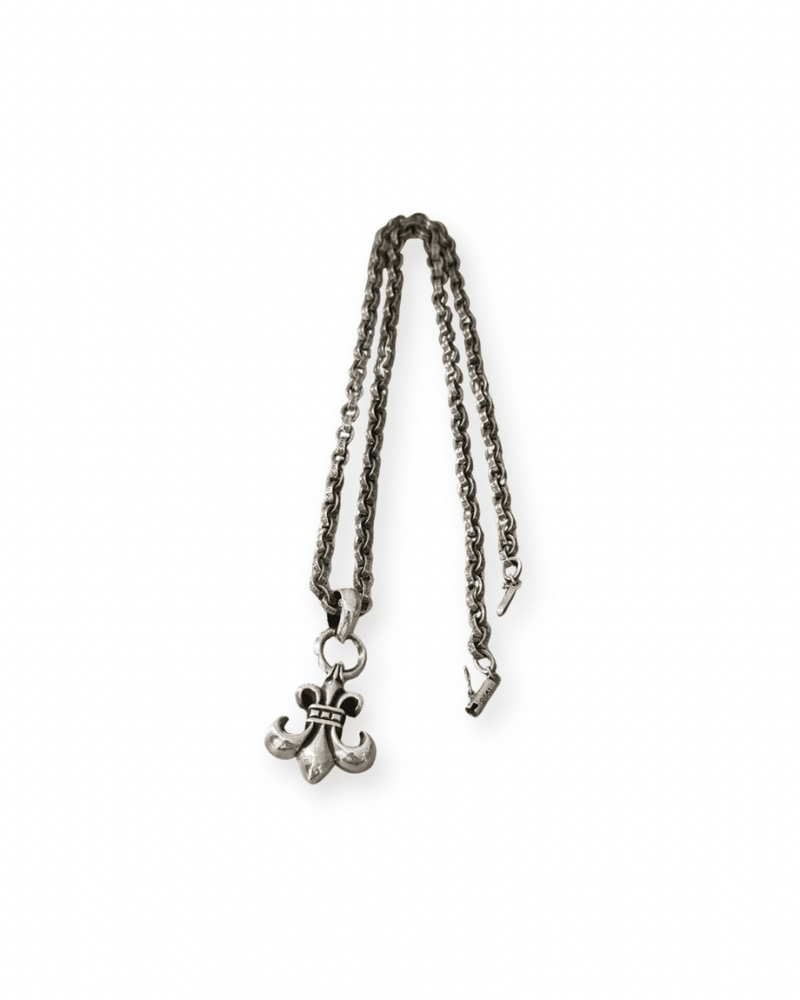 CHROME HEARTS BS "FLEUR DE LIS" PAPERCHAIN NECKLACE - VAULT
