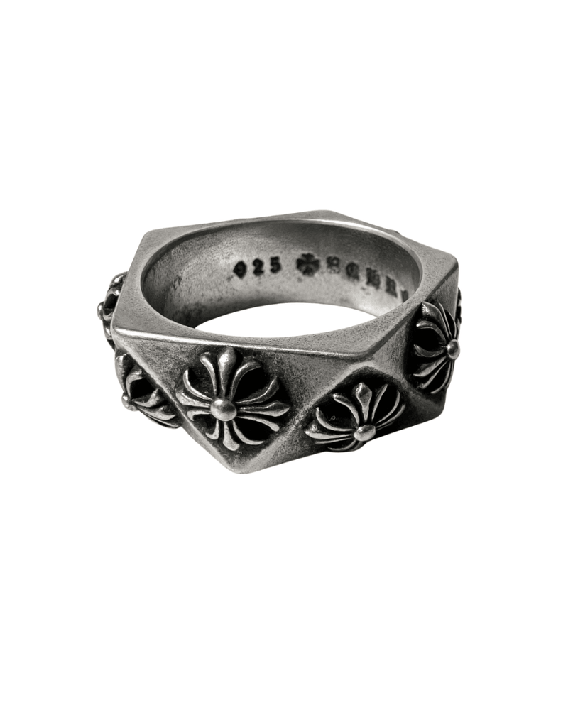 CHROME HEARTS MALTESE PENTAGON PLUS RING - VAULT