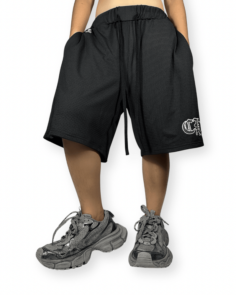 CHROME HEARTS MESH STADIUM FOOTBALL SHORT - VAULT