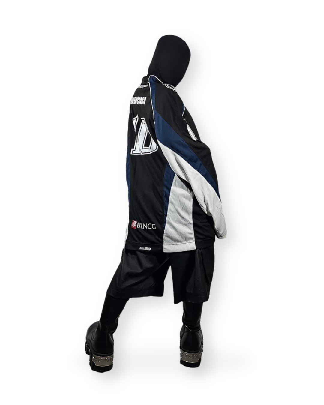 BALENCIAGA SS22 HOCKEY PANELLED LONG-SLEEVE