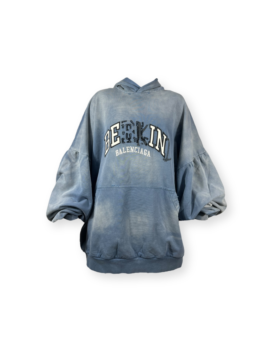 BALENCIAGA FW21 "BE KIND" DISTORTED LOGO HOODIE