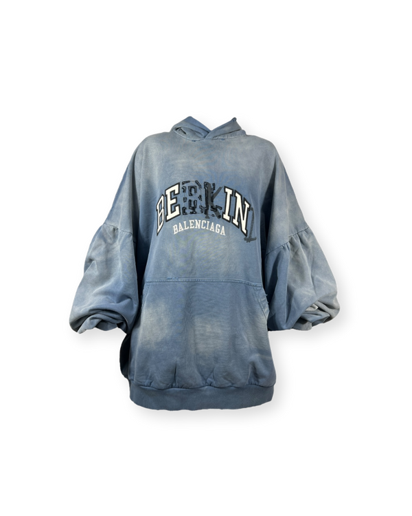 BALENCIAGA FW21 "BE KIND" DISTORTED LOGO HOODIE