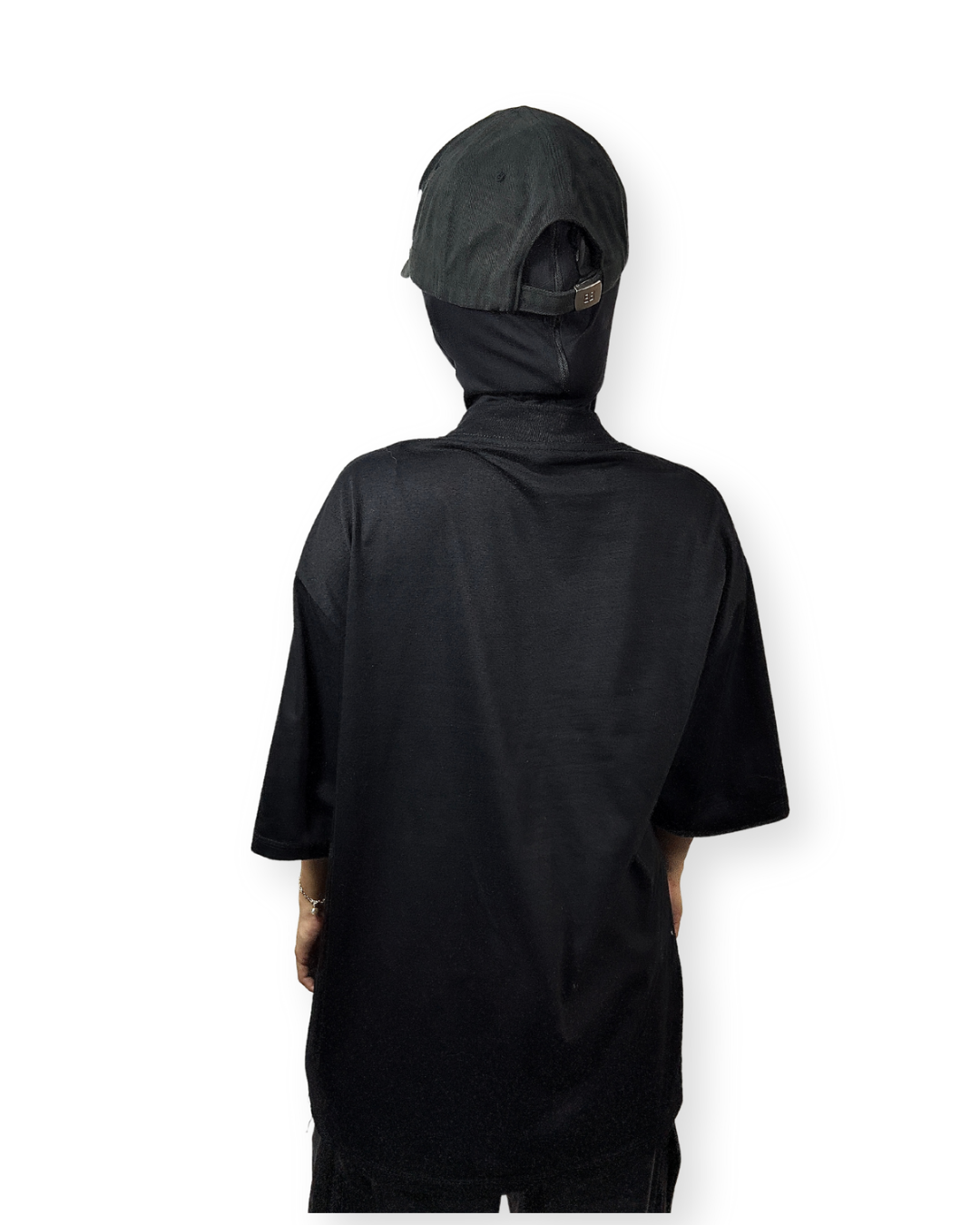 BALENCIAGA SS21 BLACK DIAGONAL LOGO CAP