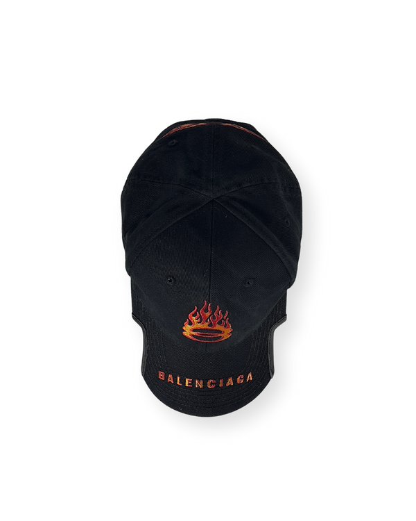 BALENCIAGA FW22 BURNING UNITY BASEBALL CAP