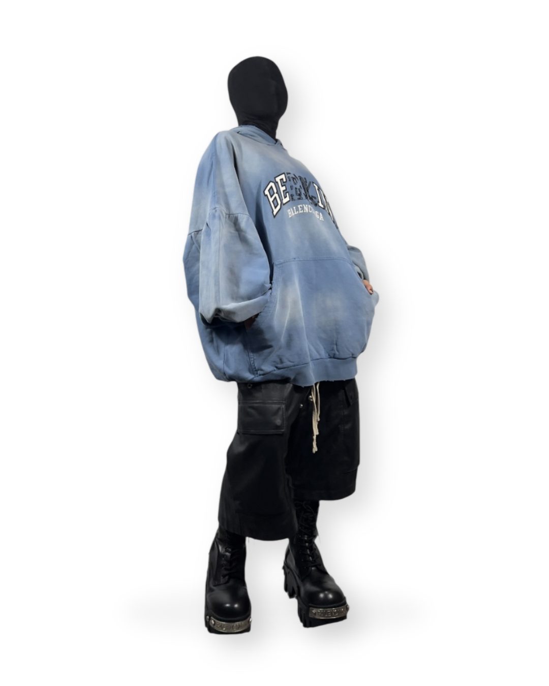 BALENCIAGA FW21 "BE KIND" DISTORTED LOGO HOODIE